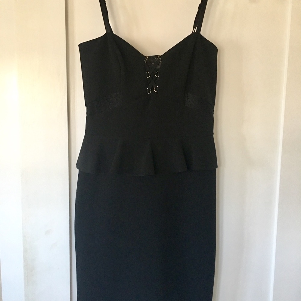 HP! Parker Illusion Peplum Dress - Picture 4 of 6